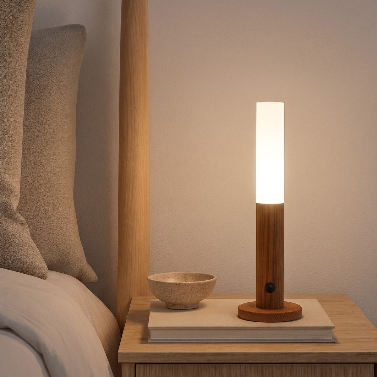 Motion Sensor Wall Light with Detachable Rechargeable Torch - Wall Light Fixtures - Brown - Oaksoho