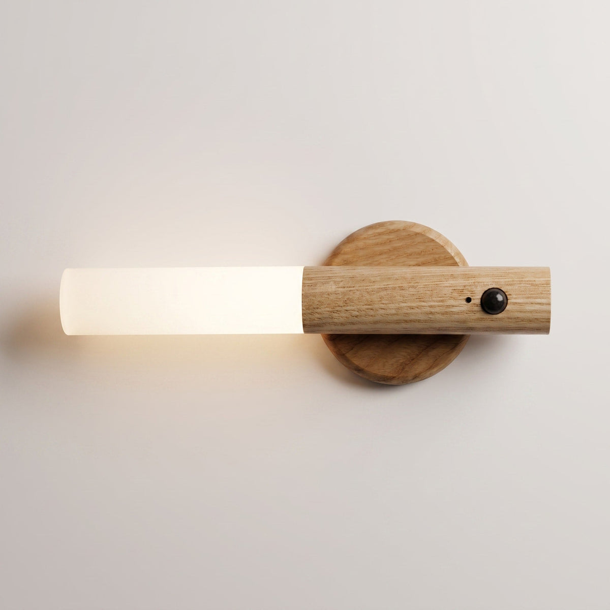 Motion Sensor Wall Light with Detachable Rechargeable Torch - Wall Light Fixtures - Beige - Oaksoho