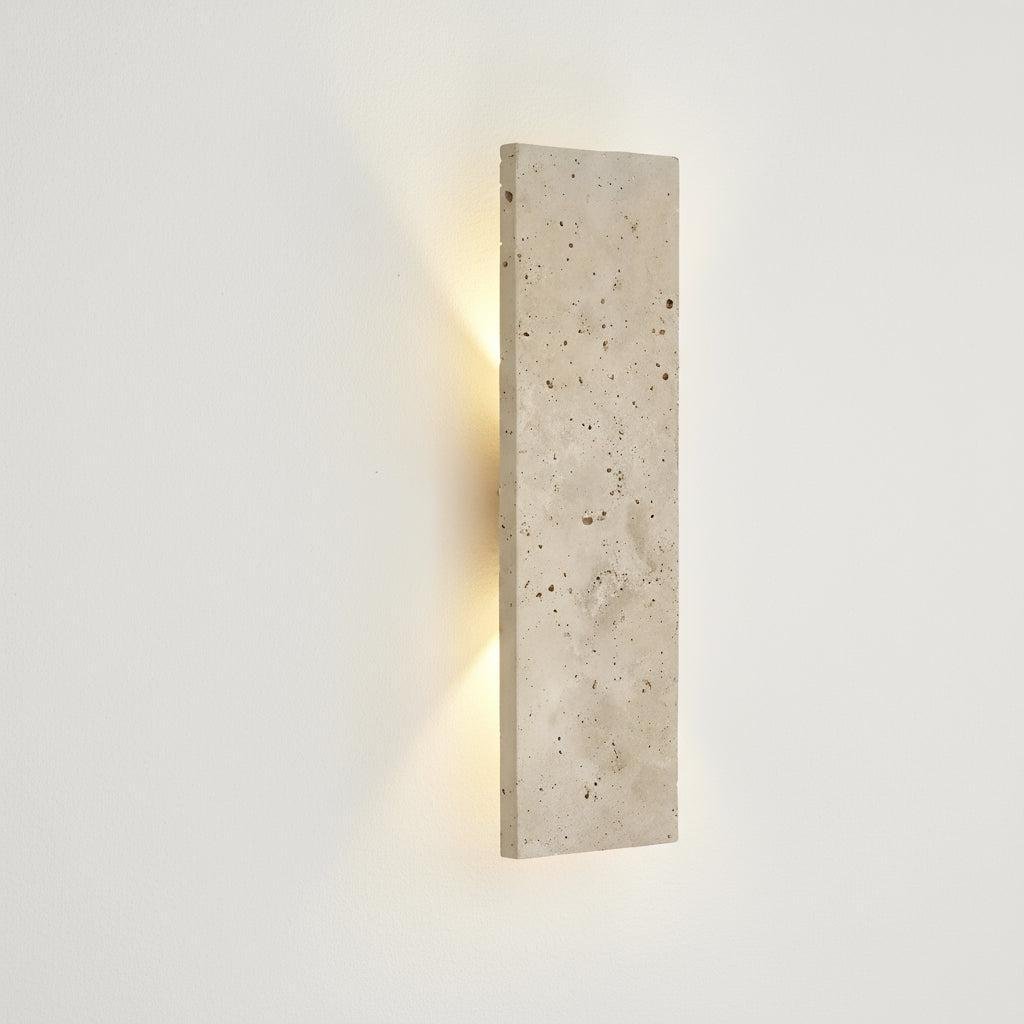 Natural Stone Effect Up Down LED Indirect Glow Wall Light - Wall Light Fixtures - Oak Soho