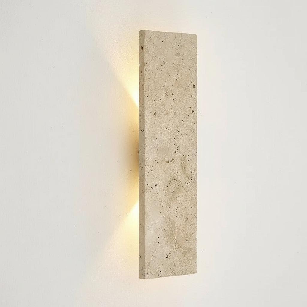 Natural Stone Effect Up Down LED Indirect Glow Wall Light - Wall Light Fixtures - Oak Soho