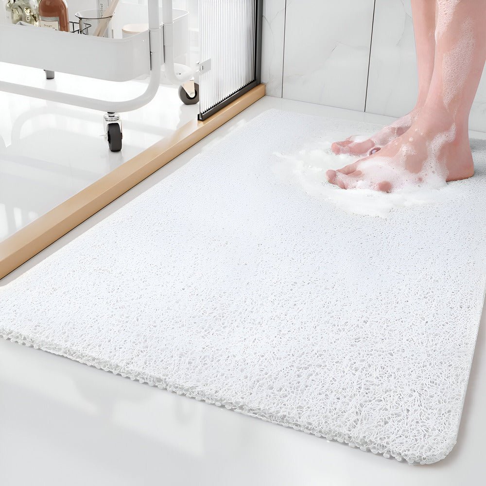 Non - slip shower mat, soft and quick - drying - Duschmatten - White - Oaksoho
