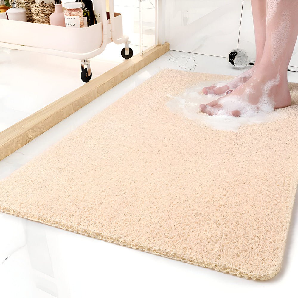 Non - slip shower mat, soft and quick - drying - Duschmatten - Khaki - Oaksoho