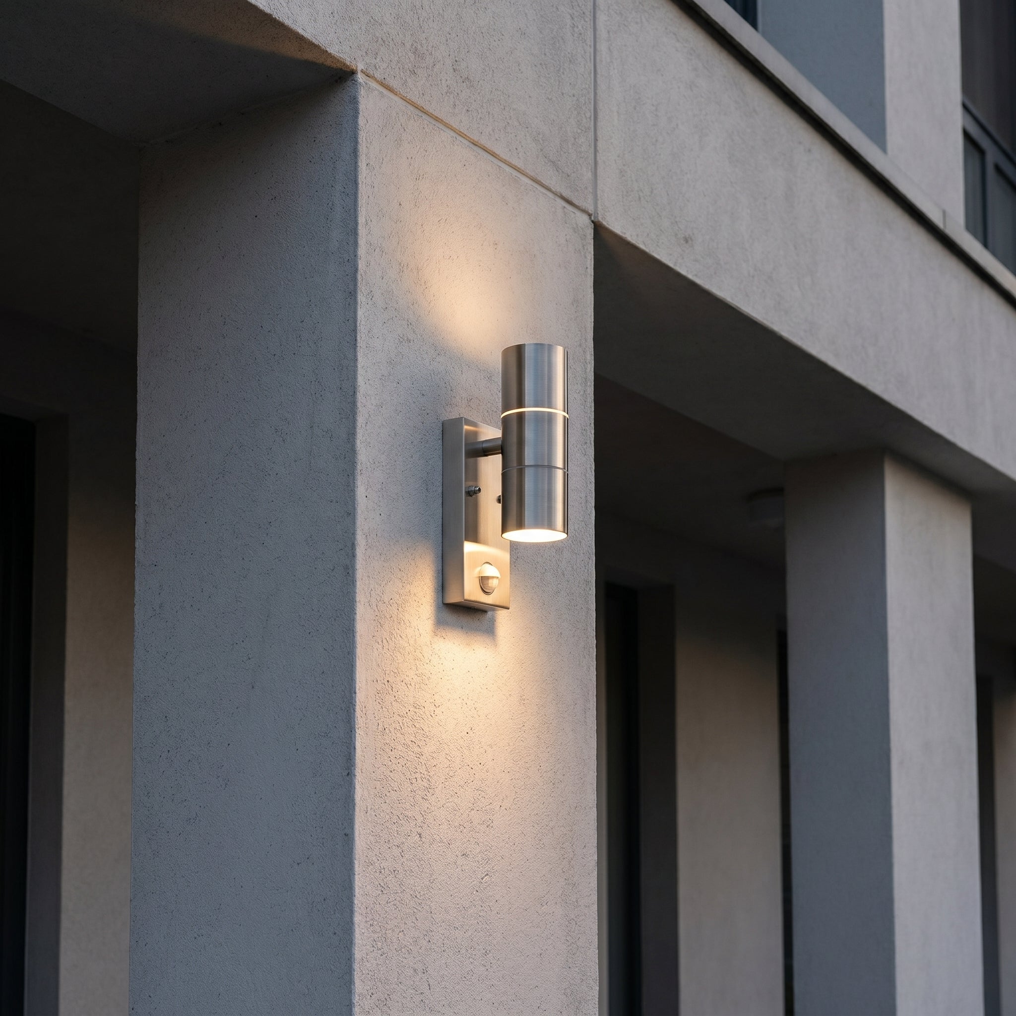 Outdoor wall light with up - down light effect and motion detector - Wall Light - Oaksoho
