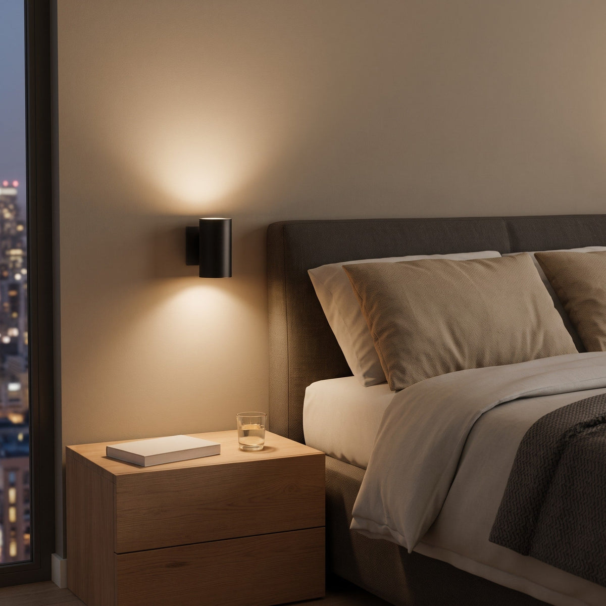 Plug-In Wall Light with Warm Glow Effect - Wall Light Fixtures - Oak Soho