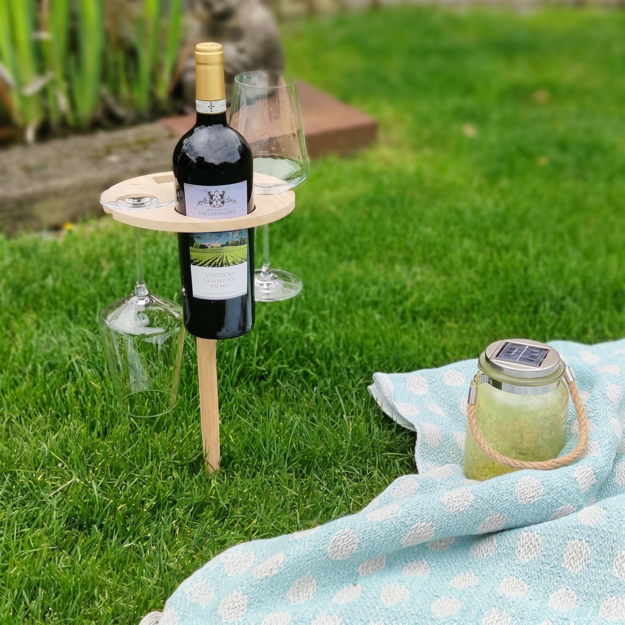 Portable Foldable Wine Table for Outdoor Use - Portable Table - Oaksoho