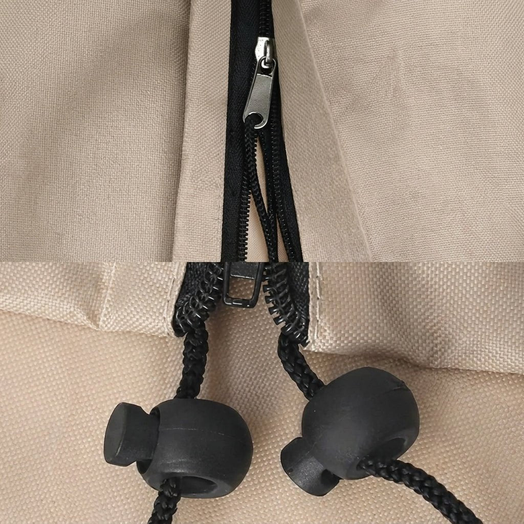 Protective Cover for Outdoor Parasol with Zip - Parasol Protective Cover - Oaksoho