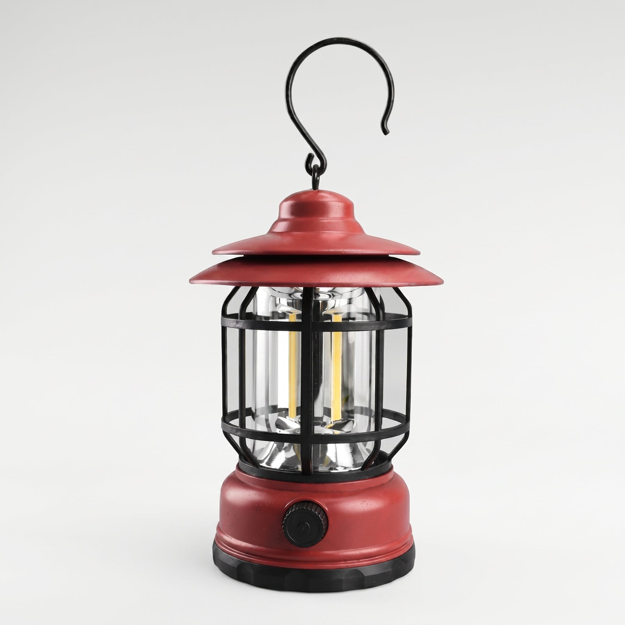 Rechargeable Vintage LED Camping Lantern - Camping light - Red - Oaksoho