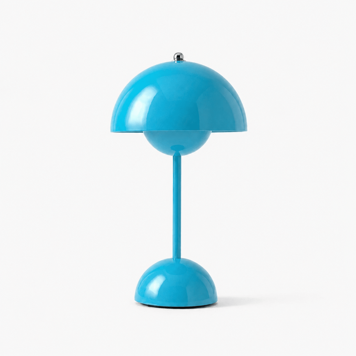Retro Table Lamp with Mushroom-shaped Shade - Table Lamps - Blue - Oaksoho