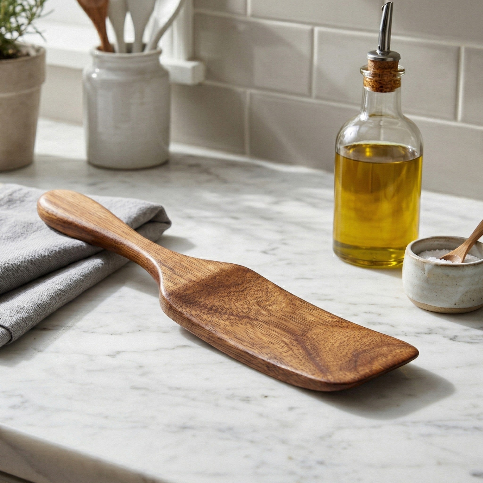Robust Wooden Spatula - Wooden Spatula - Style 3 - Oaksoho