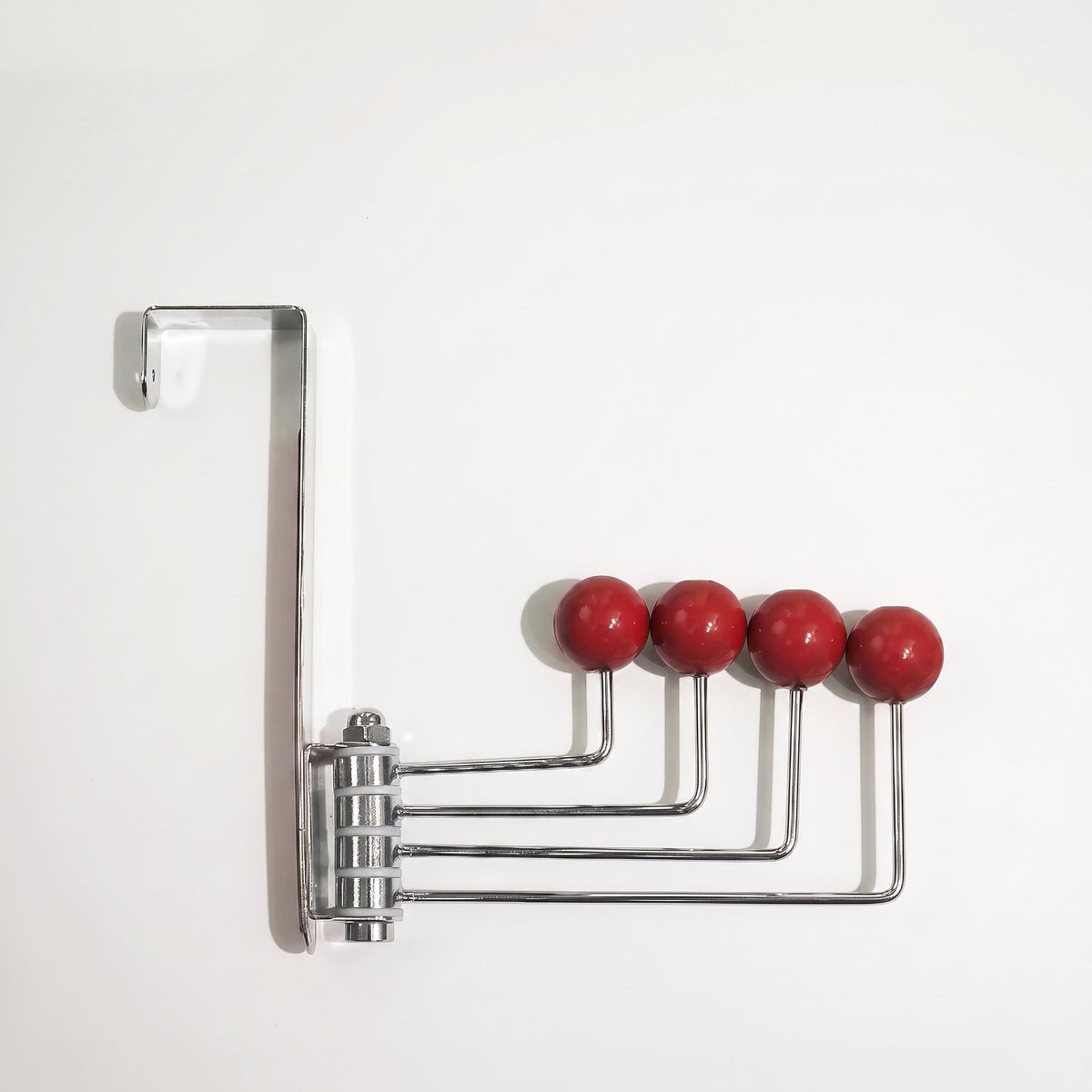Rotatable Wall Hook with Ball Tips - Utility Hooks - Red - Oaksoho