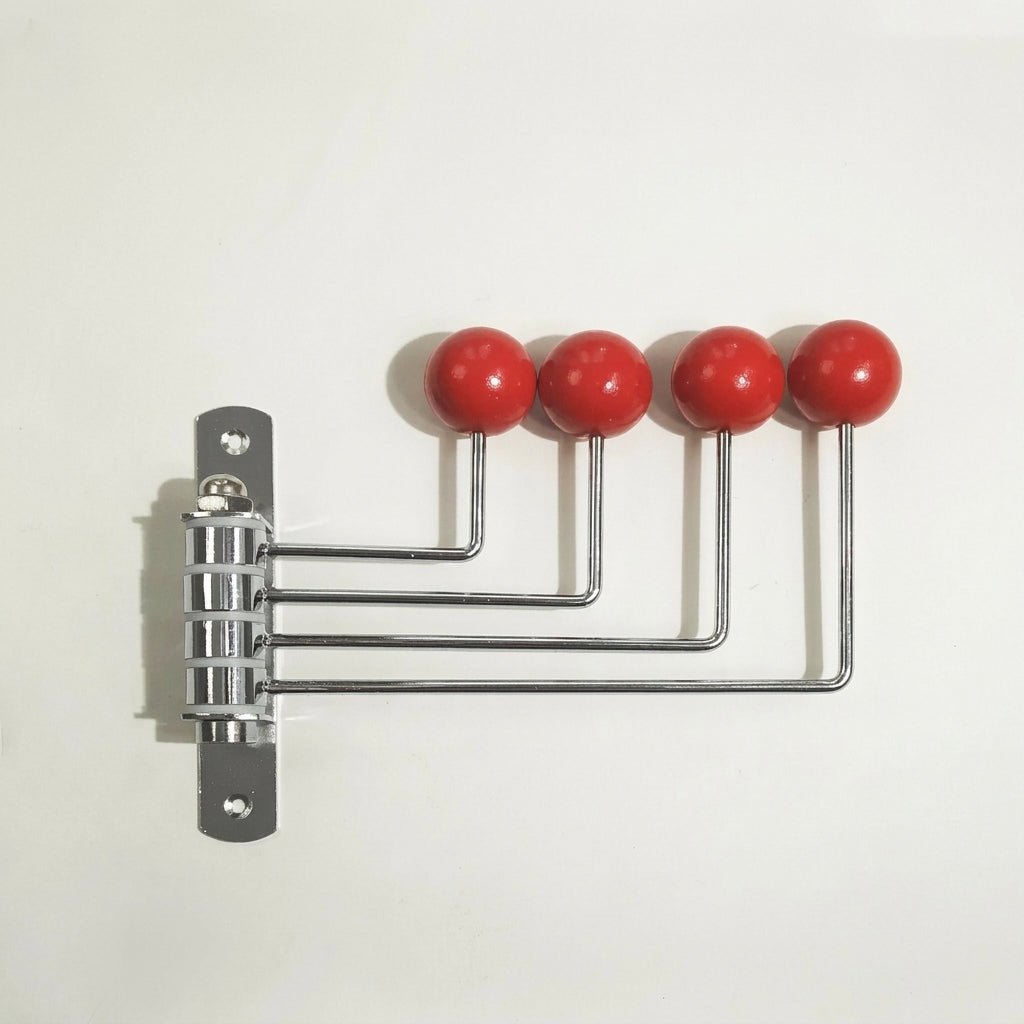 Rotatable Wall Hook with Ball Tips - Wall Hook - Red - Oaksoho