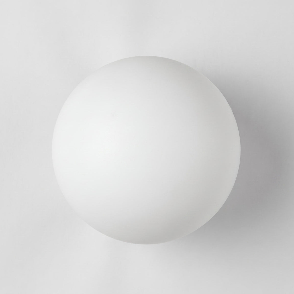 Round Globe Wall Light White Frosted Shade - Wall Light Fixtures - White - Oaksoho