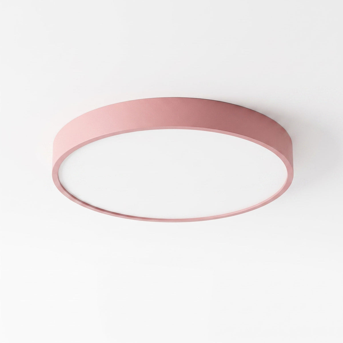 Round LED Flush Mount Ceiling Light for Bedroom and Hallway - Ceiling Light Fixtures - Pink - Oaksoho