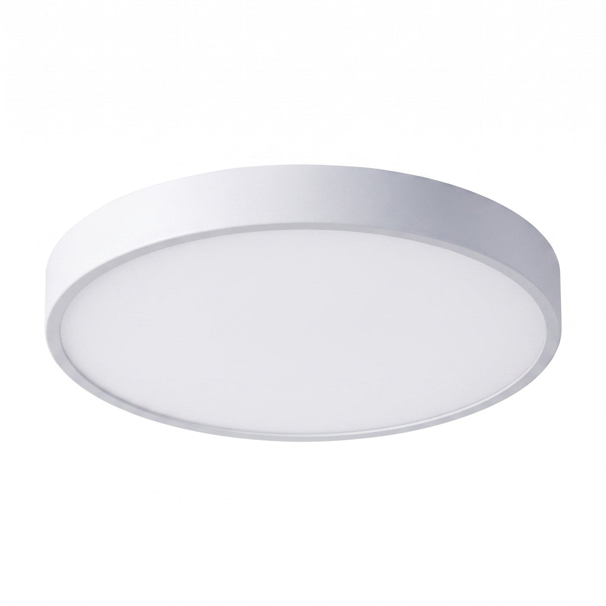 Round LED Flush Mount Ceiling Light for Bedroom and Hallway - Ceiling Light Fixtures - White - Oaksoho