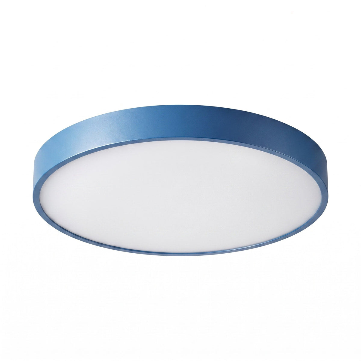 Round LED Flush Mount Ceiling Light for Bedroom and Hallway - Ceiling Light Fixtures - Blue - Oaksoho