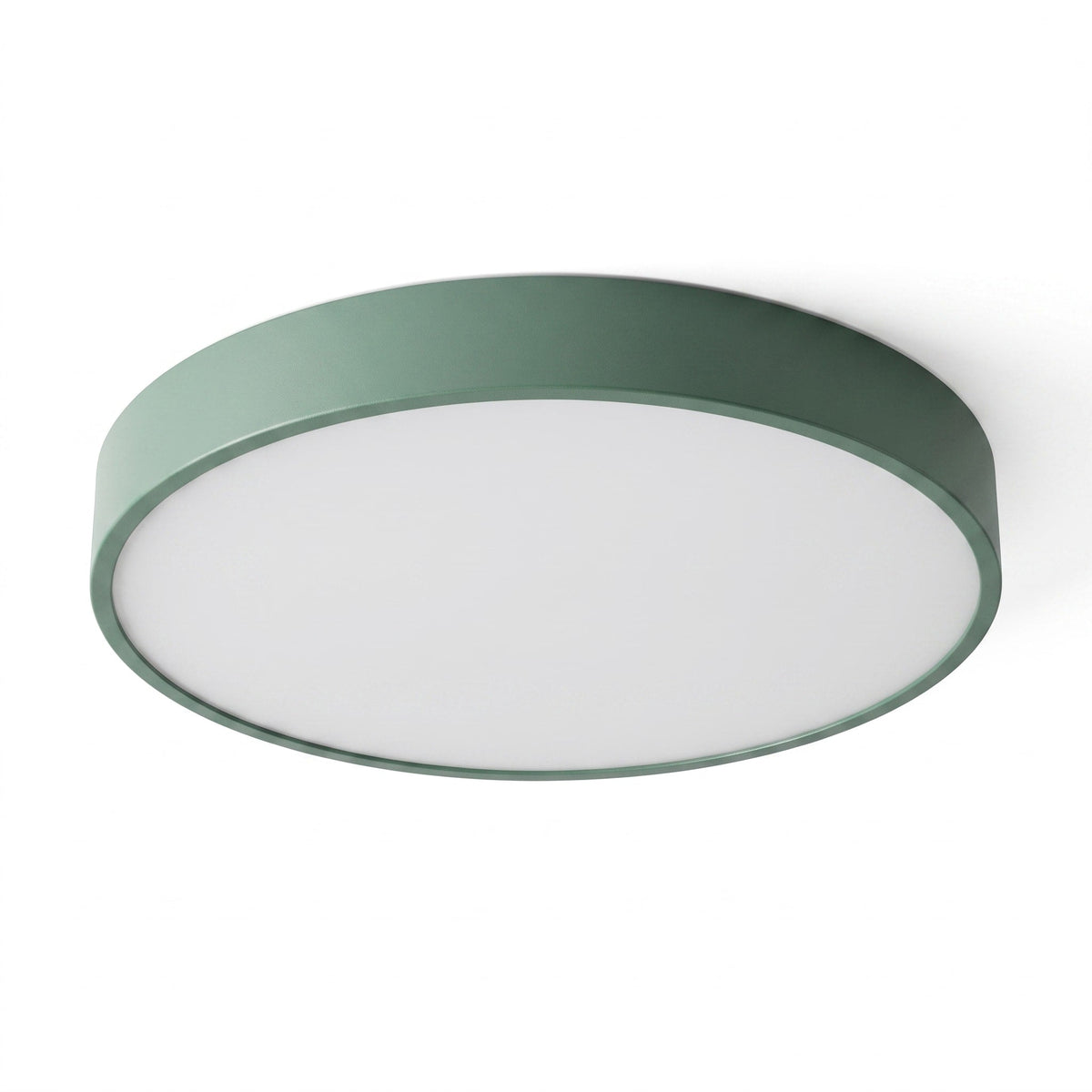 Round LED Flush Mount Ceiling Light for Bedroom and Hallway - Ceiling Light Fixtures - Green - Oaksoho