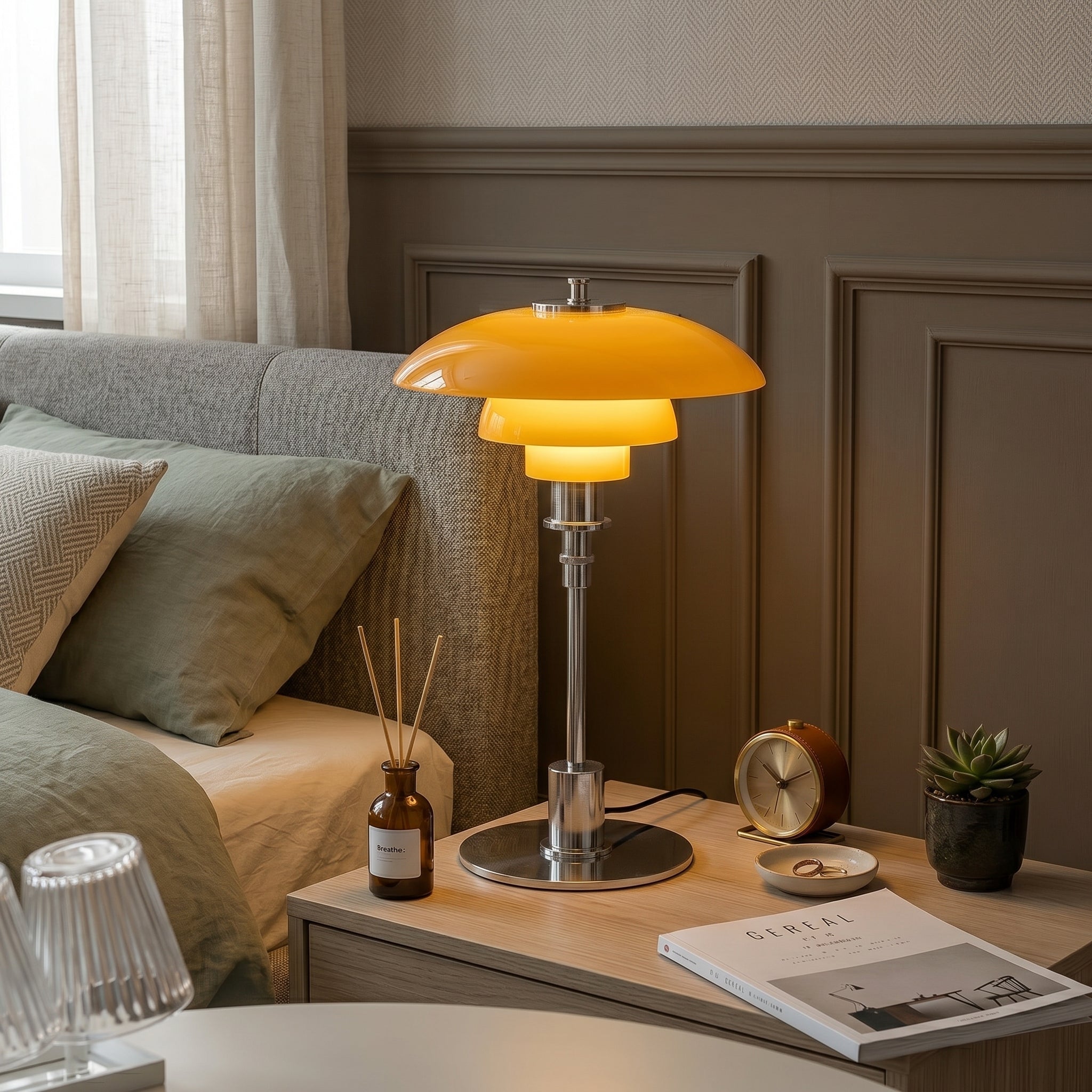 Scandinavian Design LED Table Lamp Modern Light Object - Tischlampen - Silver - Oaksoho