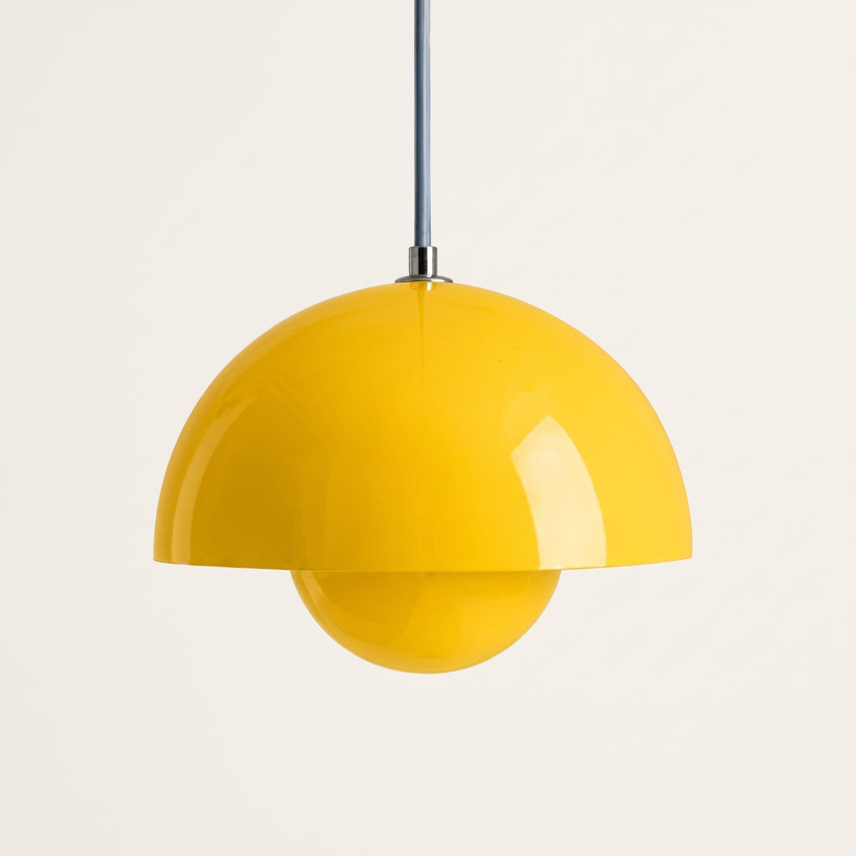 Scandinavian Retro Dome Pendant Light - Pendant Light Fixtures - Yellow - Oak Soho