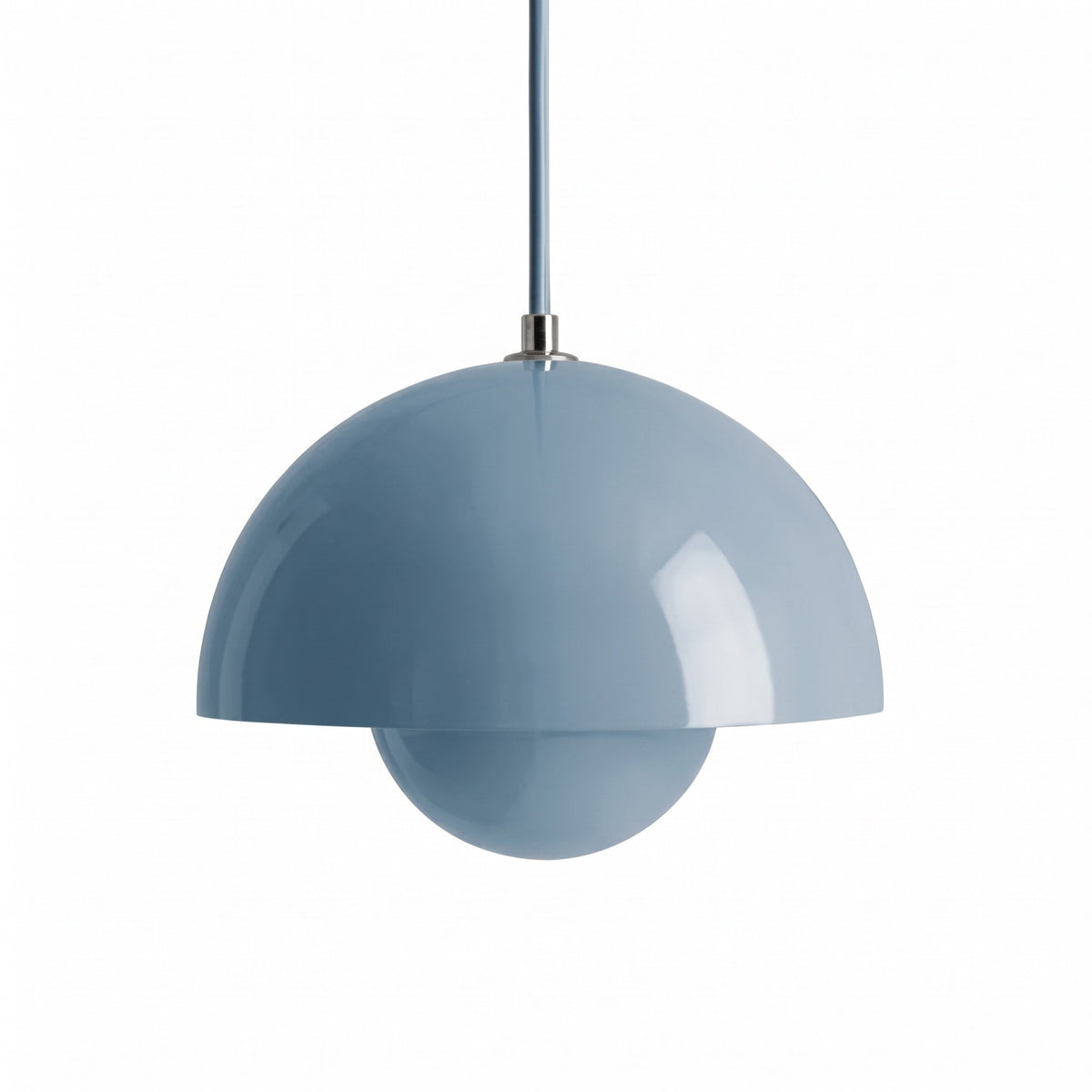 Scandinavian Retro Dome Pendant Light - Pendant Light Fixtures - Blue - Oak Soho
