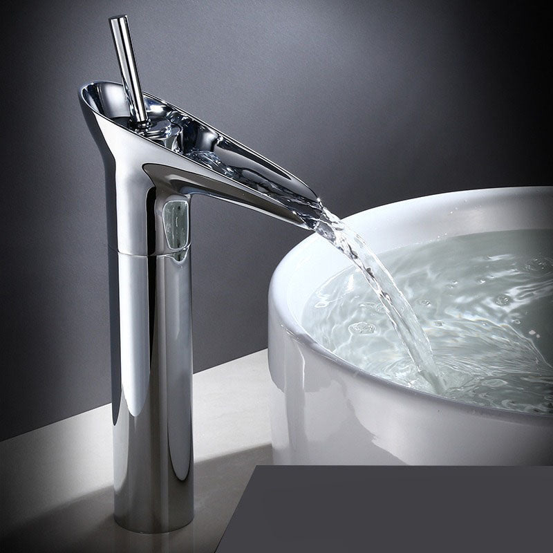Single Handle Basin Tap - Faucet - Silver - Oaksoho