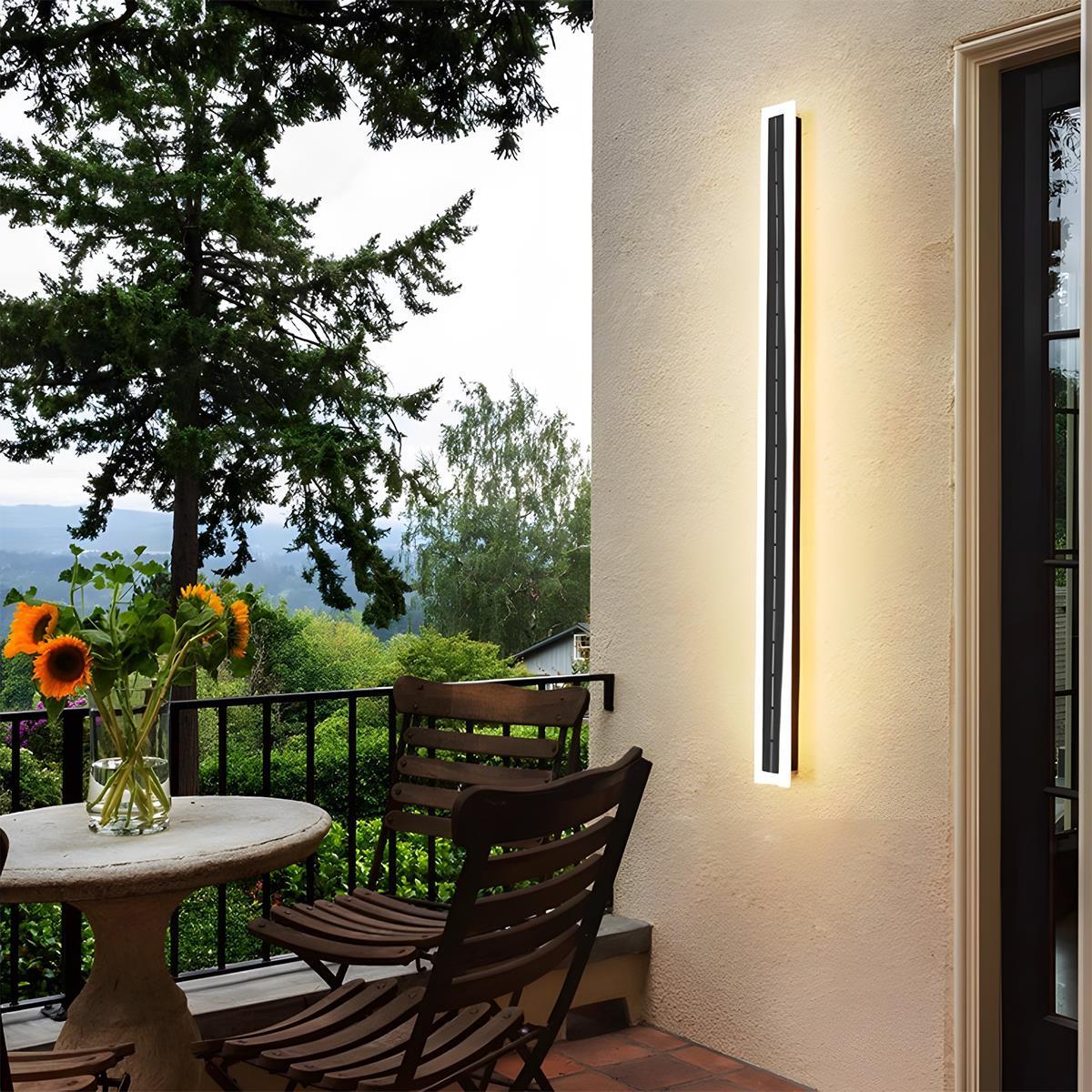 Slim Solar LED Wall Light - Wall Light - Warm white - Oaksoho
