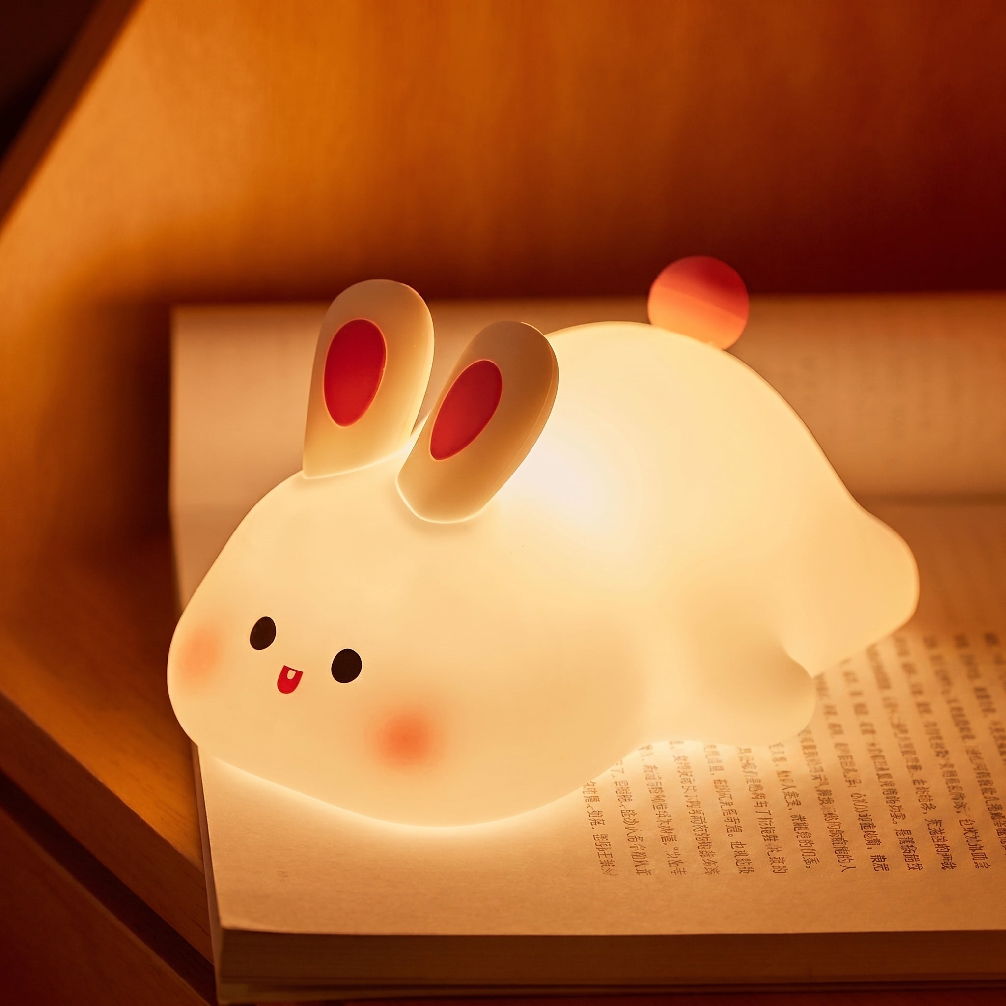 Soft LED Night Light Cute Animal Design - Night Light - Happy Bunny - Oaksoho