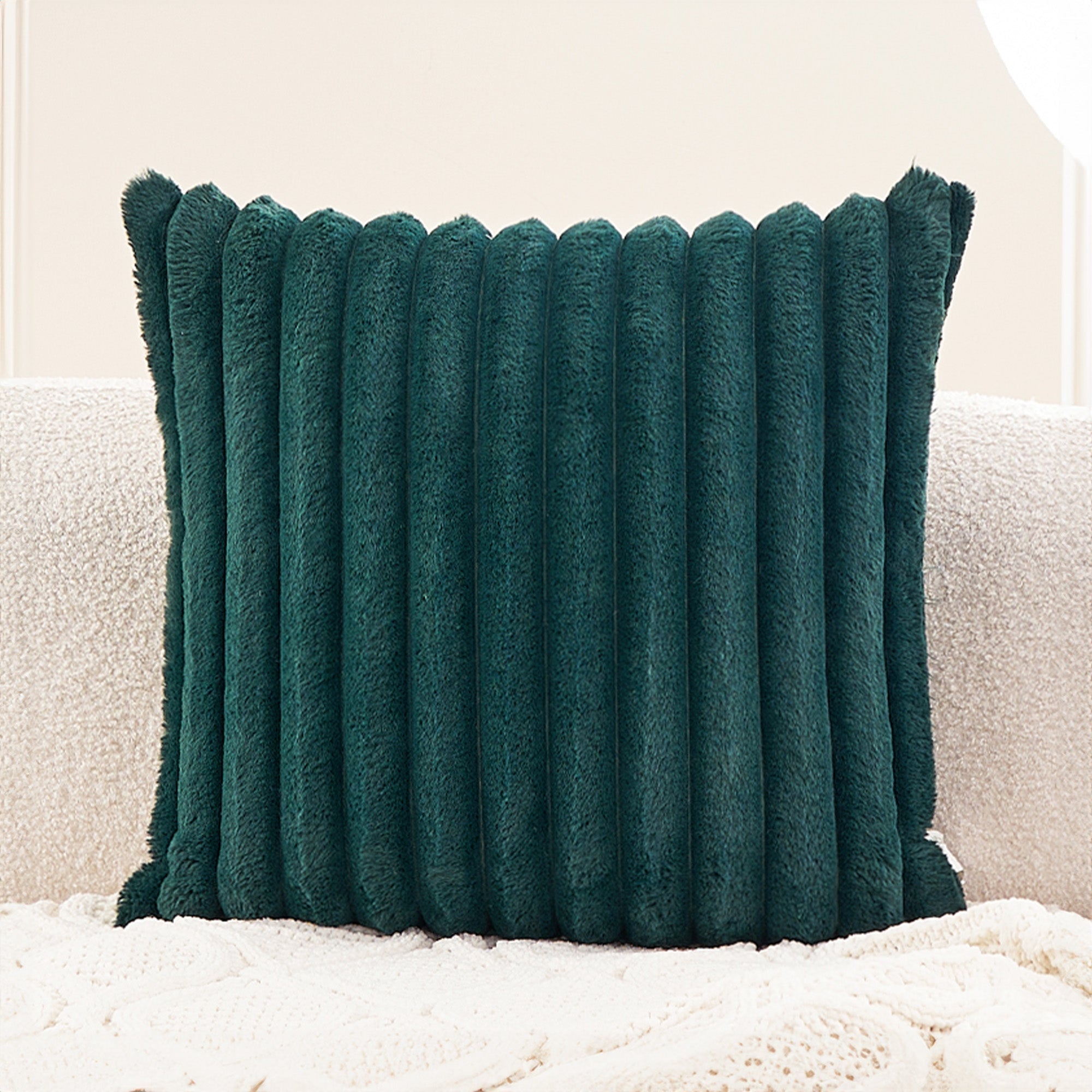 Soft Pillowcase with Hidden Zipper - Living Room - Teal Green - Oaksoho