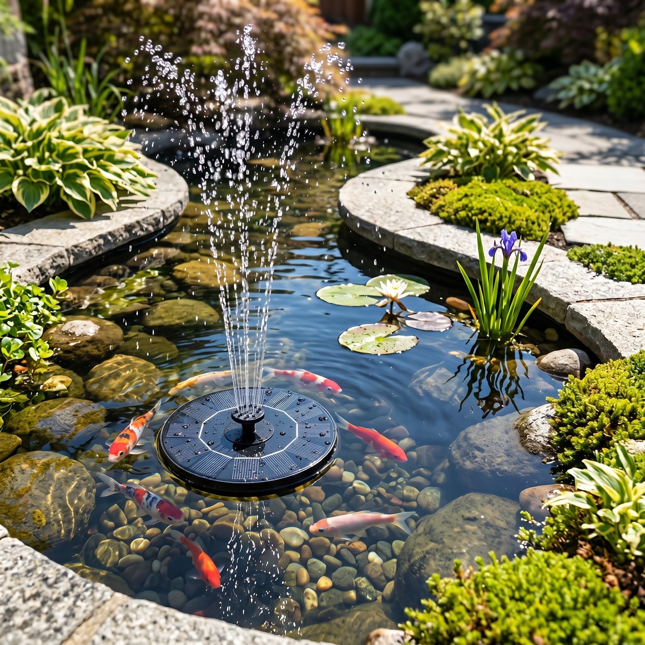 Solar Floating Water Pump with Fountain Function - Solar Water Pump - Oaksoho