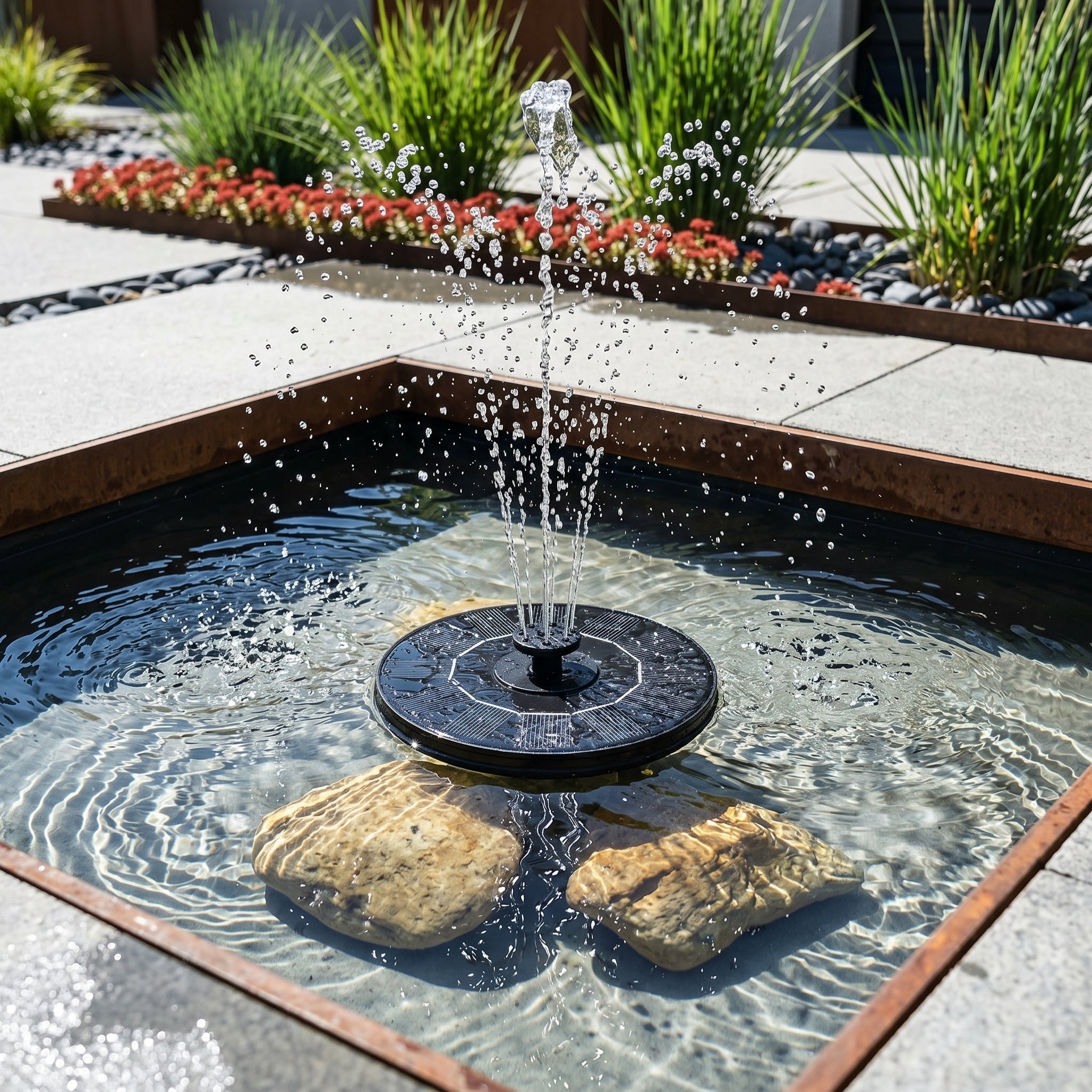 Solar Floating Water Pump with Fountain Function - Solar Water Pump - Oaksoho