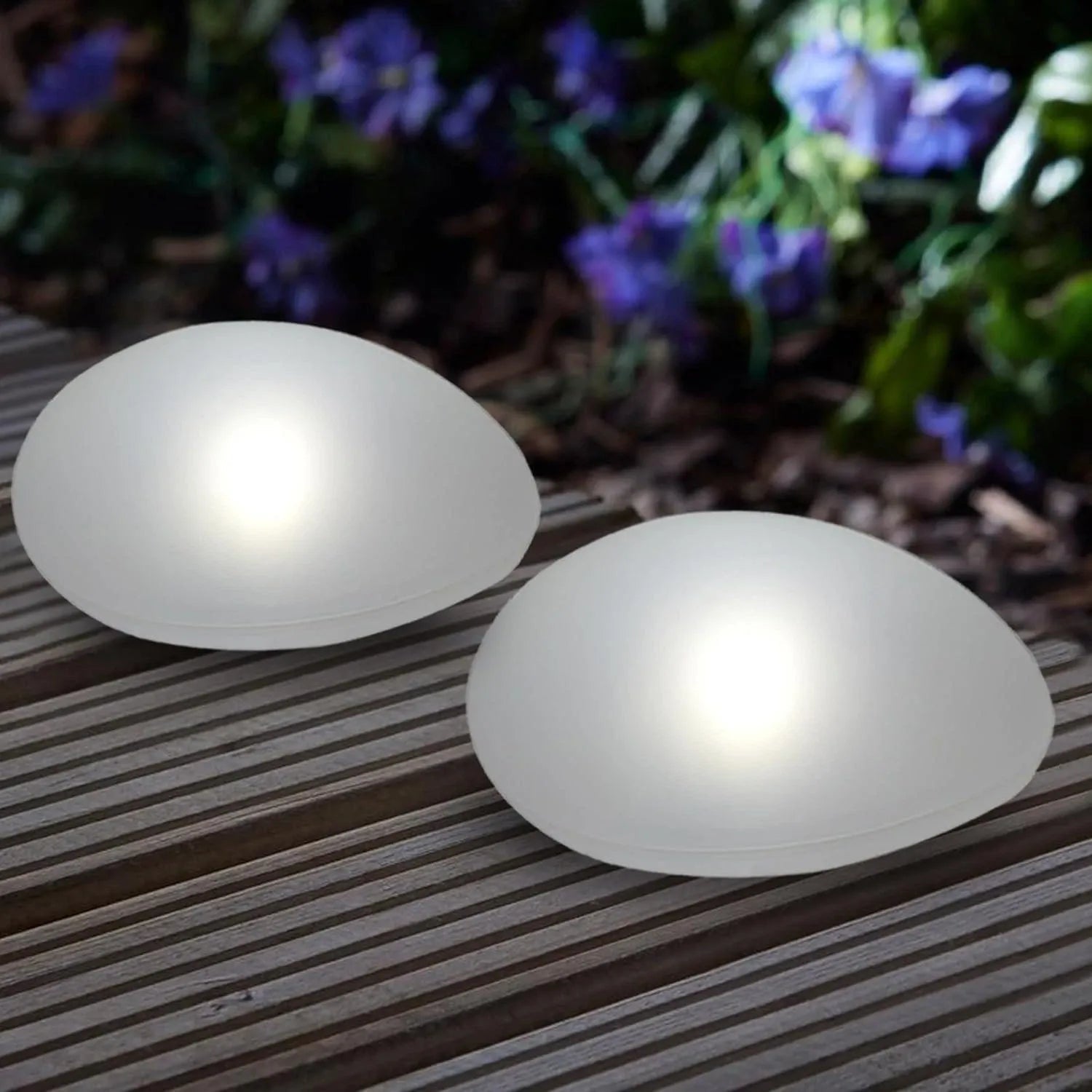 Solar Garden Light in Stone Design - Solar Light - 14.5 x 10.5 cm - Oaksoho