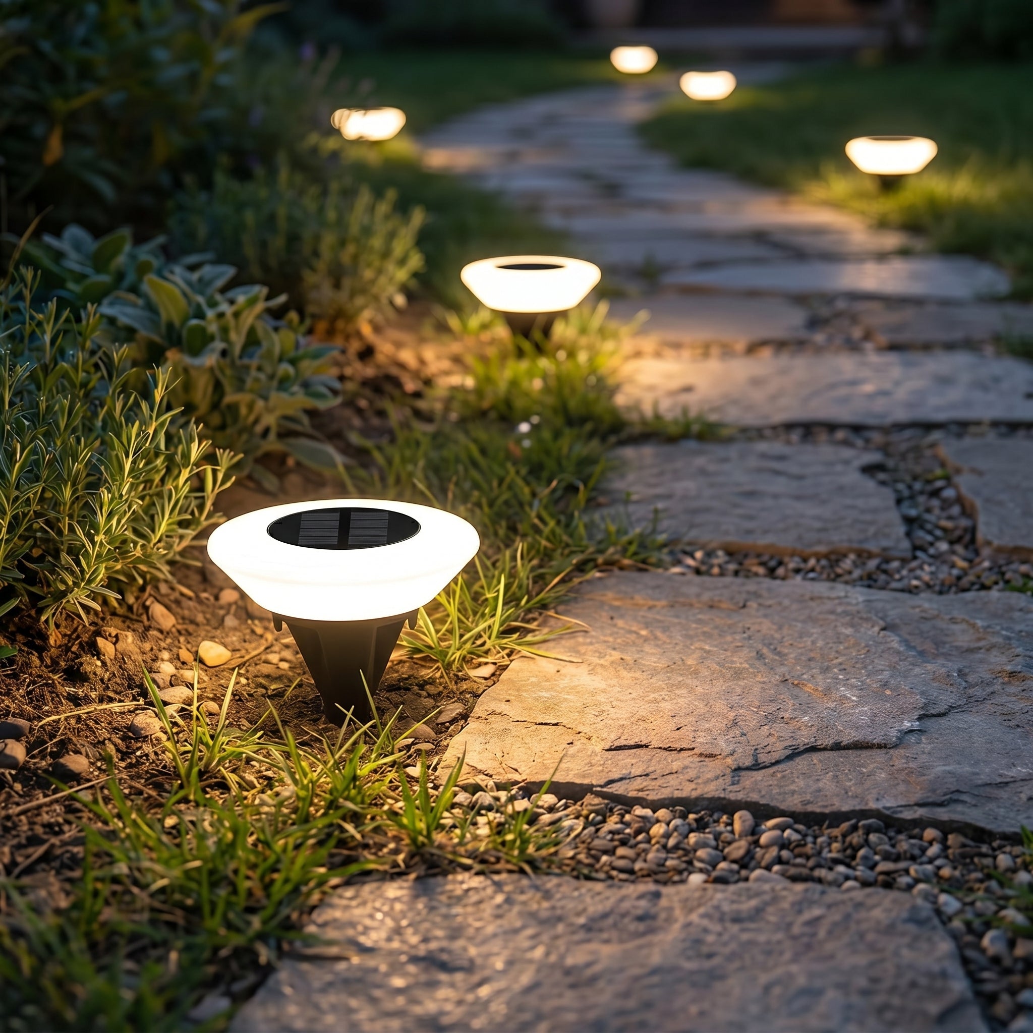 Solar LED Ground Light for Terrace and Garden Path - LED Garden Light - Oaksoho