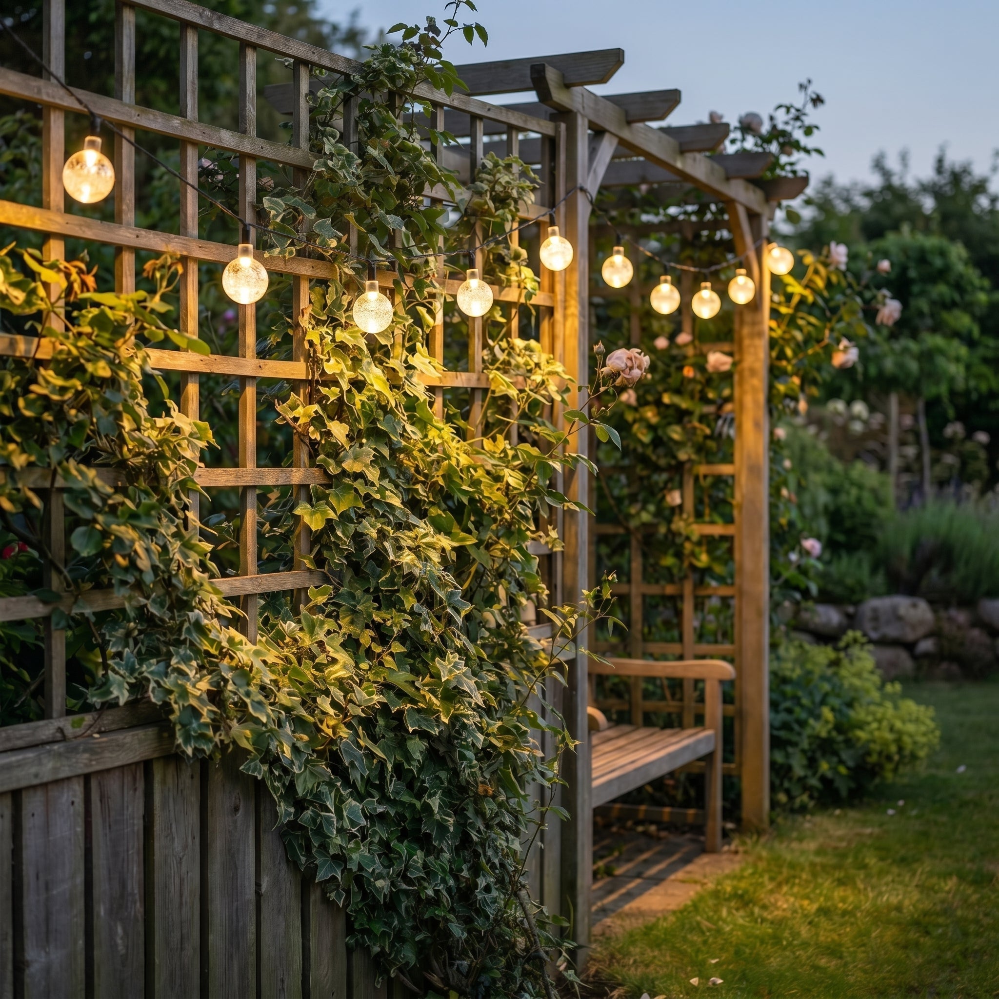 Solar LED String Lights with Crystal Balls for Garden and Patio - Solar LED String Light - Oaksoho