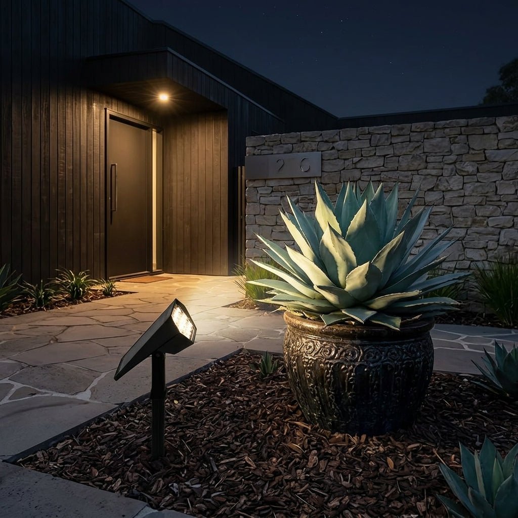 Solar - Powered LED Garden with Spike Light - LED Decorative Lights - Cool White - Oaksoho