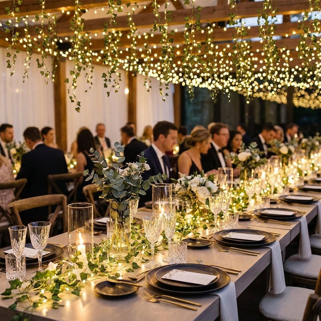 Solar String Lights with Ivy Leaves - String Light - 2 Meters - Oaksoho
