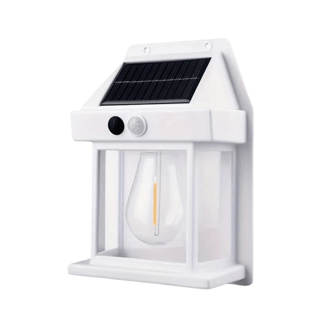 Solar Wall Light Outdoor with Integrated Motion Sensor - Wall Lights - Black - Oaksoho