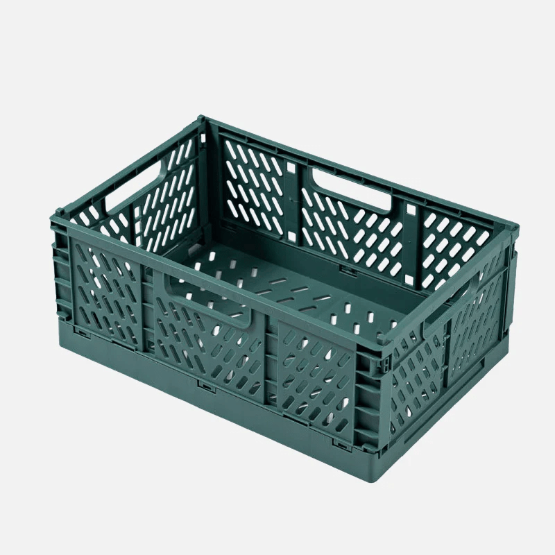 Stackable Foldable storage box for indoor and outdoor use - Storage Box - Green - Oaksoho