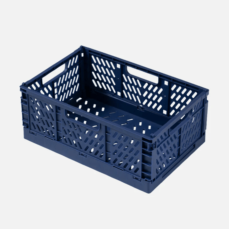Stackable Foldable storage box for indoor and outdoor use - Storage Box - Blue - Oaksoho