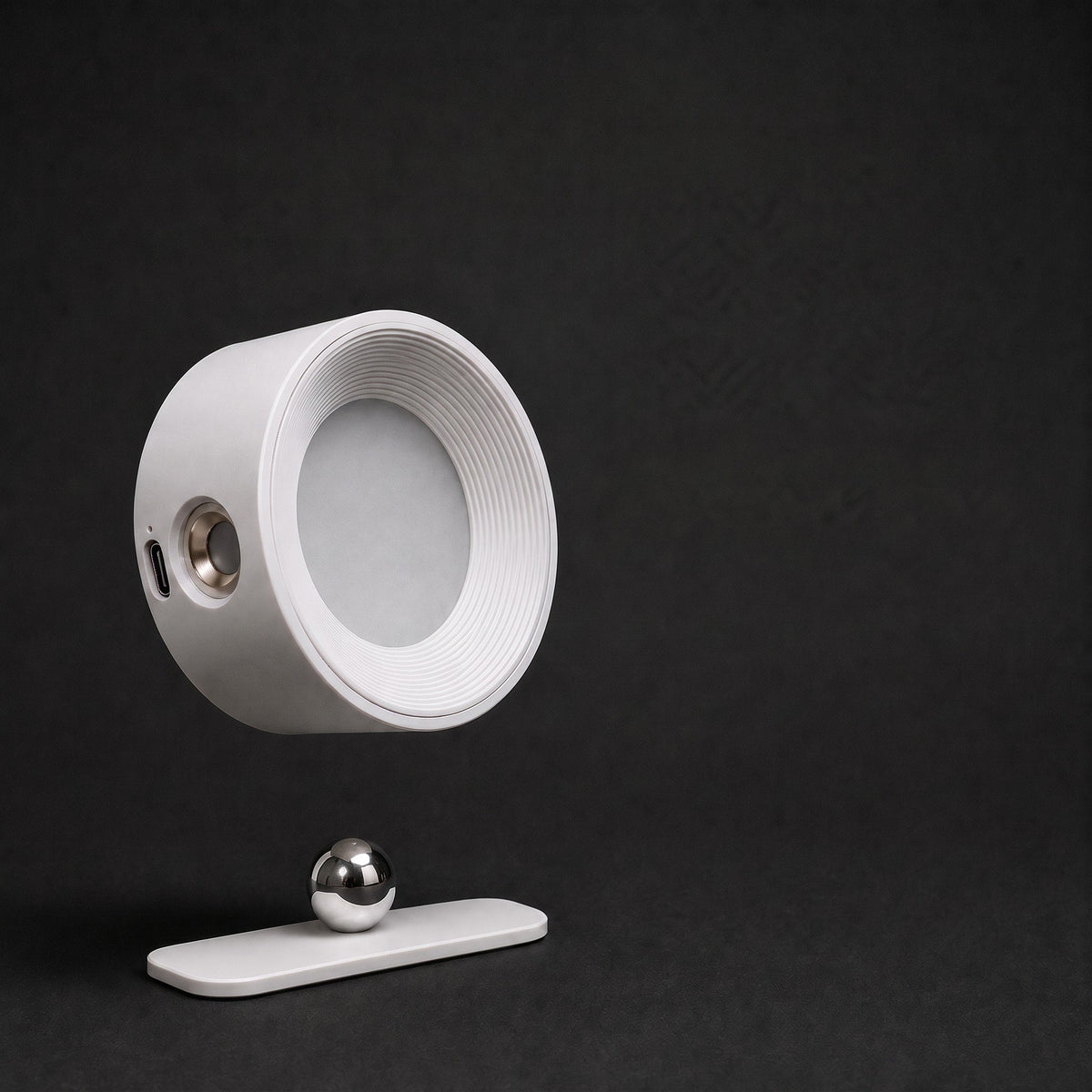 Stick-On Wall Light with Magnetic 360 Degree Rotation - Wall Light Fixtures - White - Oak Soho