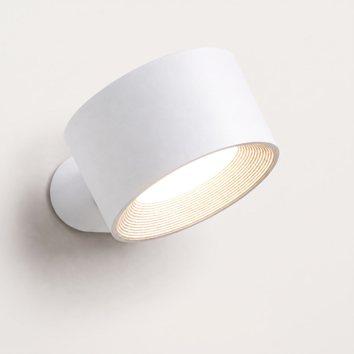 Stick-On Wall Light with Magnetic 360 Degree Rotation - Wall Light Fixtures - White - Oak Soho