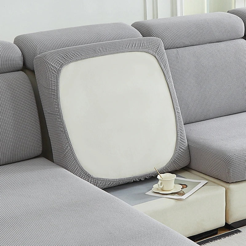Stretch Elastic Sofa Cushion Cover - Cushion Cover - Grey - Oaksoho