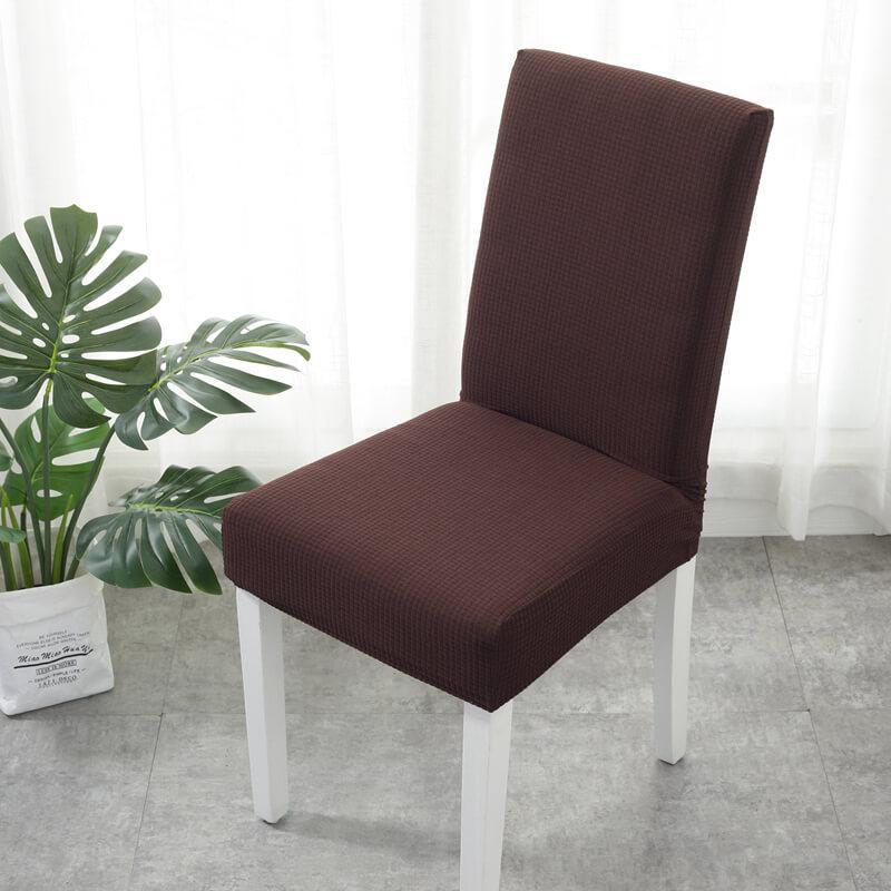 Stretch - Fit Chair Cover - Chair cover - Dark Brown - Oaksoho