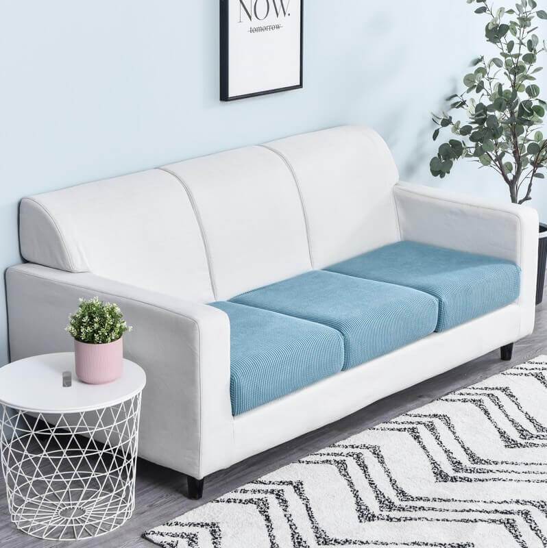 Stretchable Sofa Cushion Cover - Sofa Protector - Blue - Oaksoho