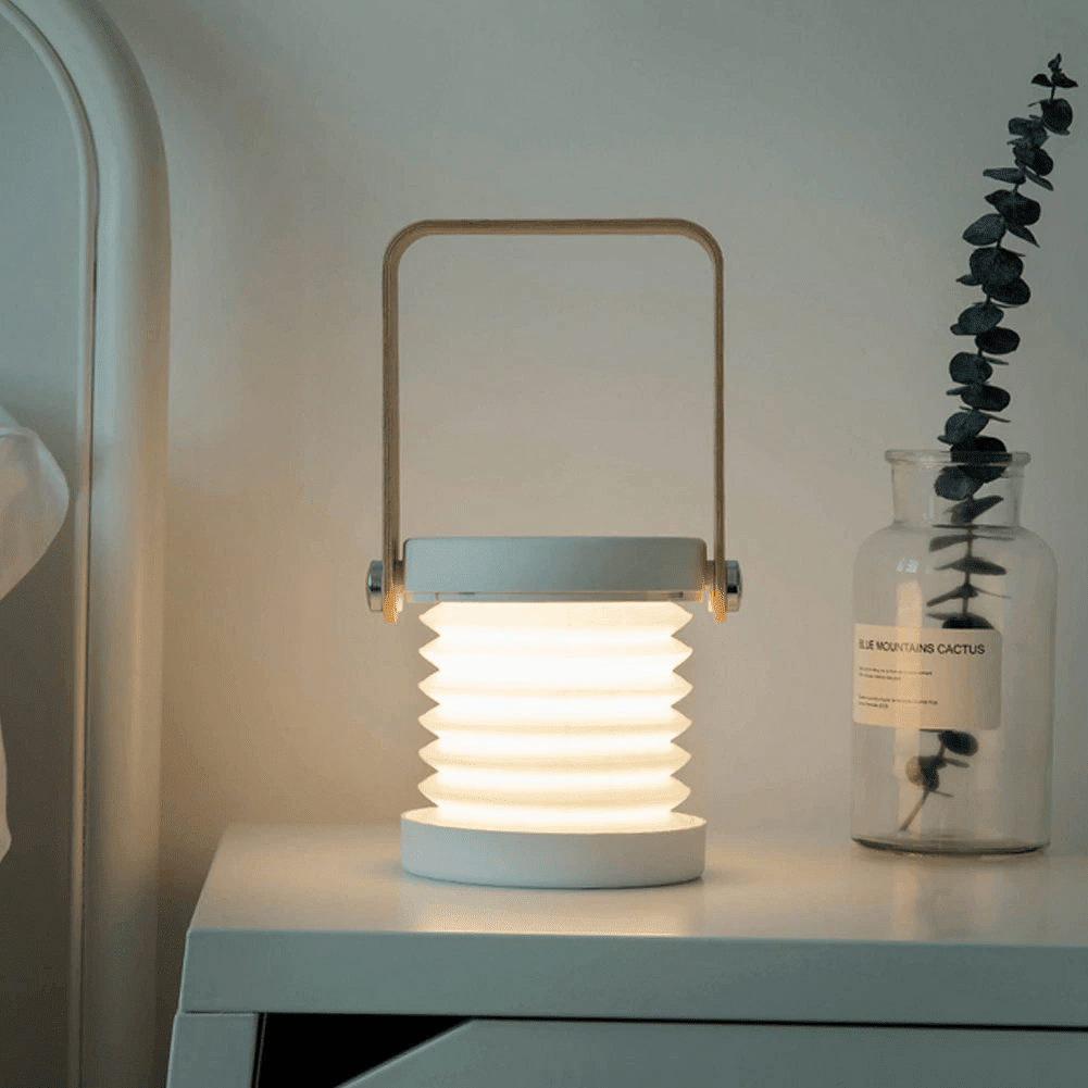 Table Lamp with Foldable Design - Table Lamp - White - Oaksoho