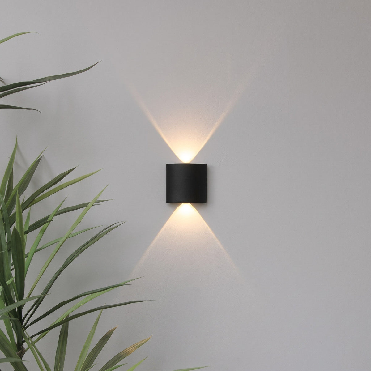 Up Down LED Wall Light for Indoor and Outdoor Use - Wall Light Fixtures - Black - Oak Soho