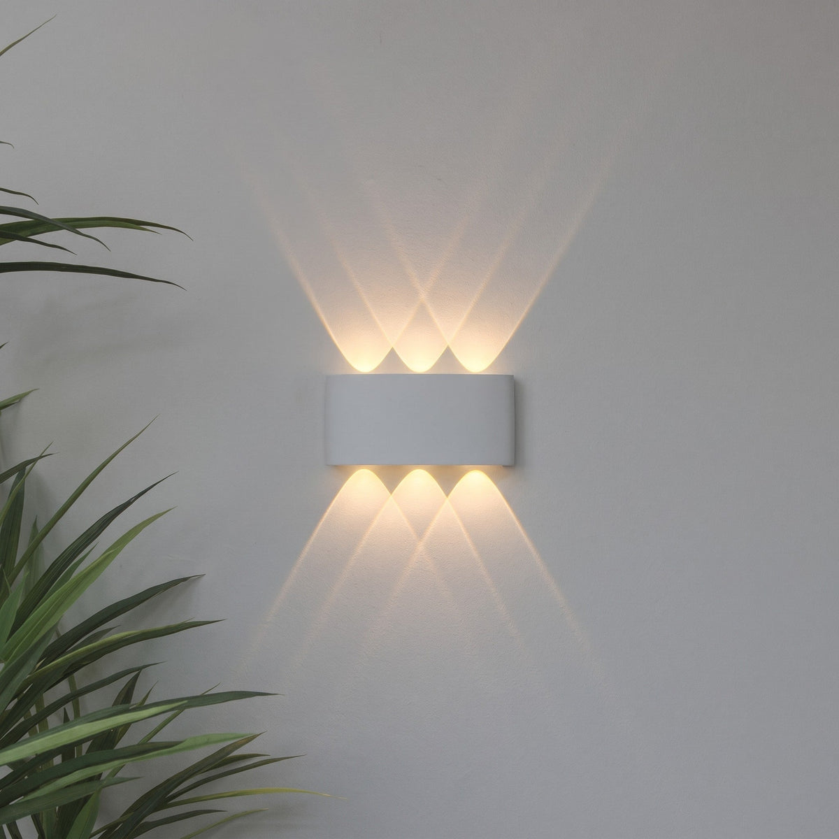 Up Down LED Wall Light for Indoor and Outdoor Use - Wall Light Fixtures - White - Oak Soho