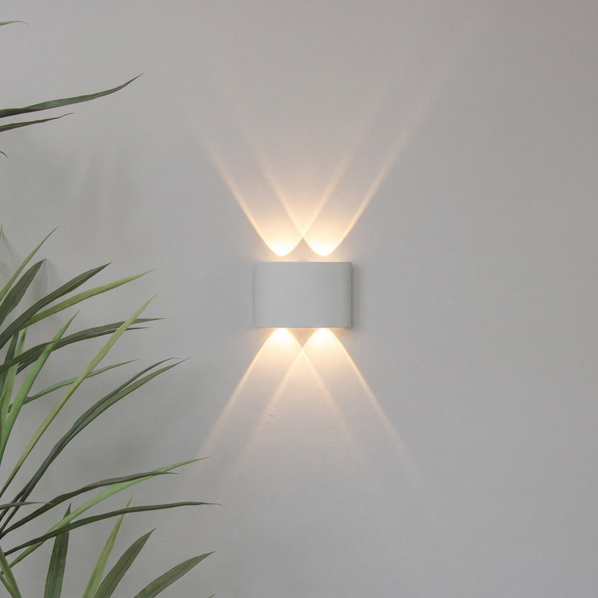 Up Down LED Wall Light for Indoor and Outdoor Use - Wall Light Fixtures - White - Oak Soho