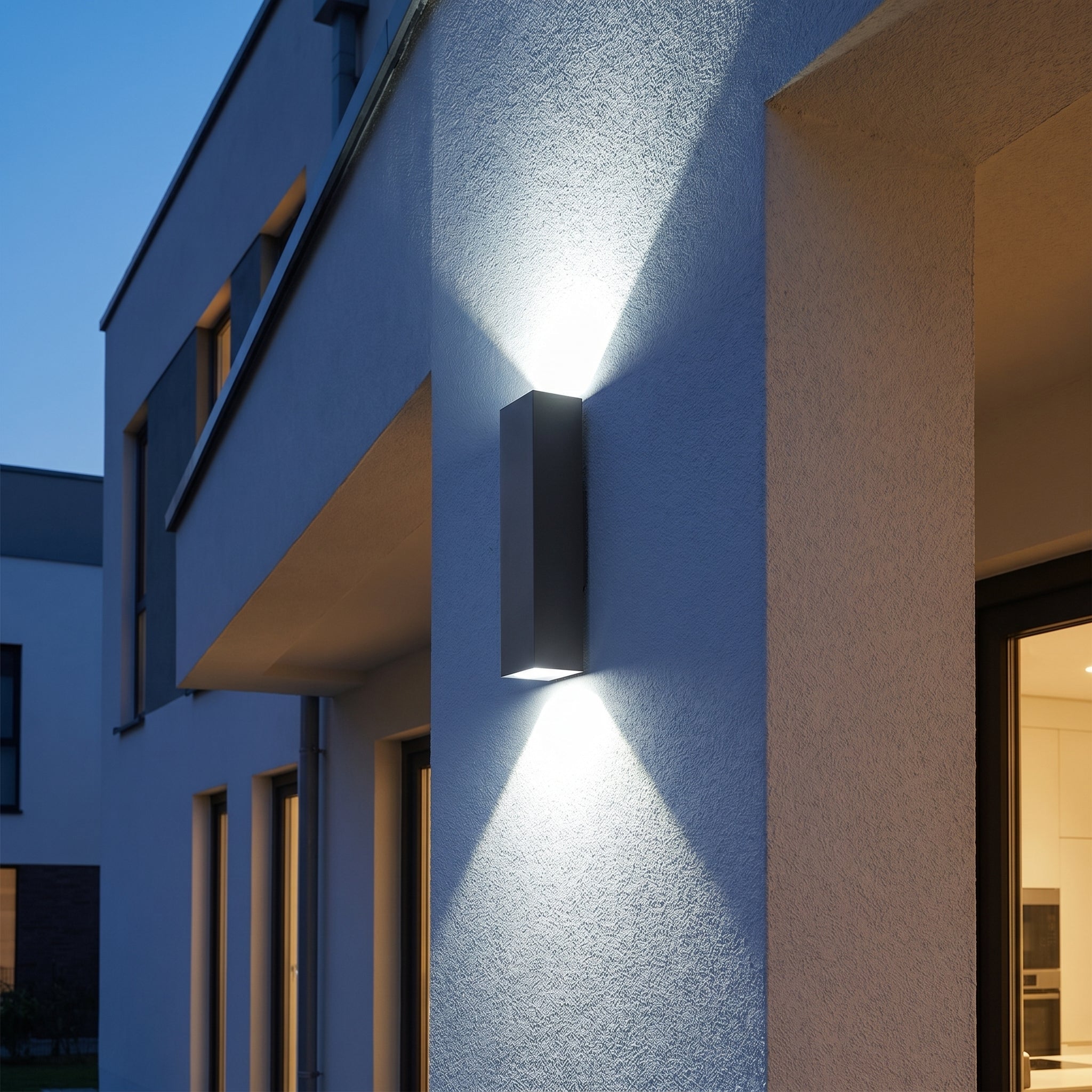Waterproof LED Outdoor Wall Light with Up - Down Light Effect - Wall Lights - White light - Oaksoho