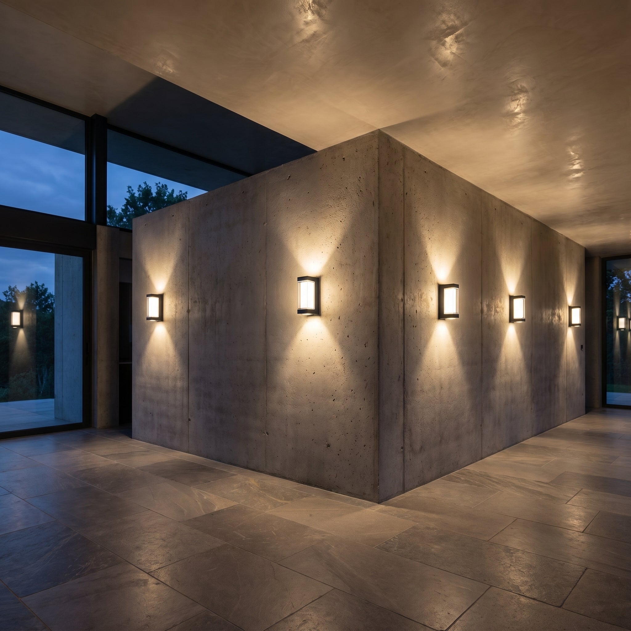 Waterproof Outdoor Wall Light with Up - Down Light Effect - Wall Lights - Oaksoho