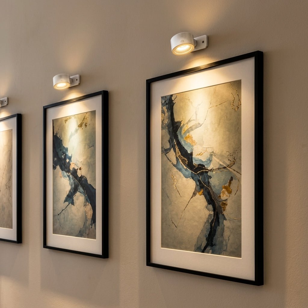 Wireless Rechargeable Wall Light with Adjustable Brightness - Wall Light Fixtures - White - Oaksoho