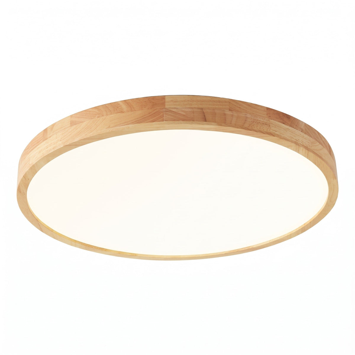 Wooden Round Flush Mount LED Ceiling Light - Ceiling Light Fixtures - Single Colour (Dimmable) - Oaksoho